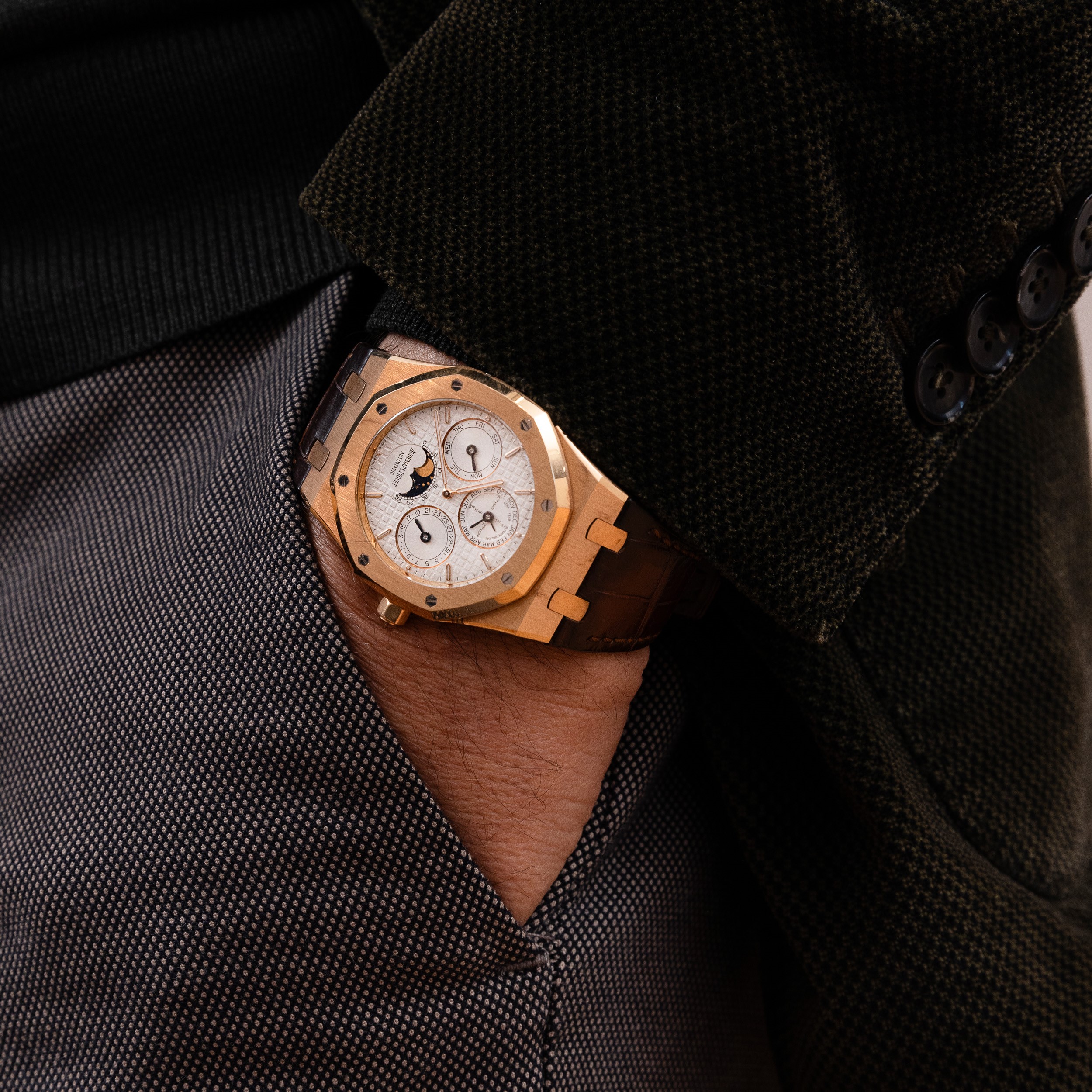 Audemars Piguet - Royal Oak Calendario Perpetuo Ref 26252or in Oro Rosa, con Scatola e Garanzia, ...