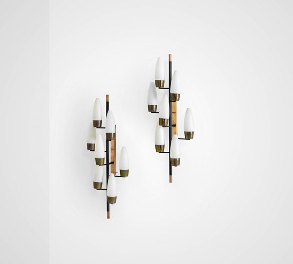 Stilnovo - Due grandi lampade a parete.