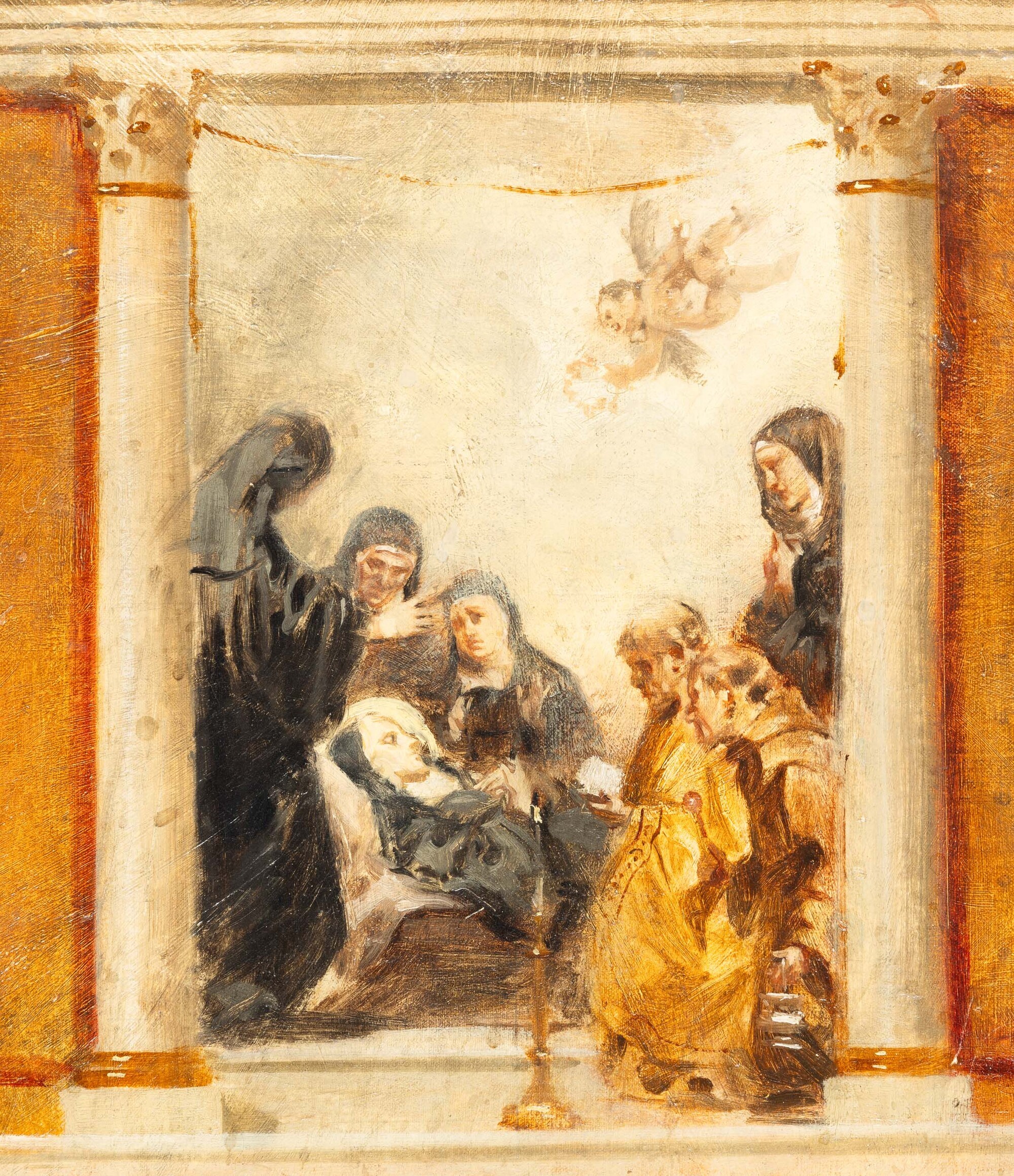 Prof. Gaudina C., Bozzetto per decoro parietale con scene religiose