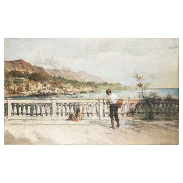 Artista da identificare Veduta da terrazza