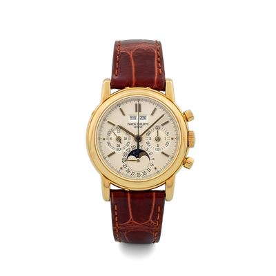Cronografo Calendario Perpetuo Ref 3971/e J in Oro Giallo, Circa 1987