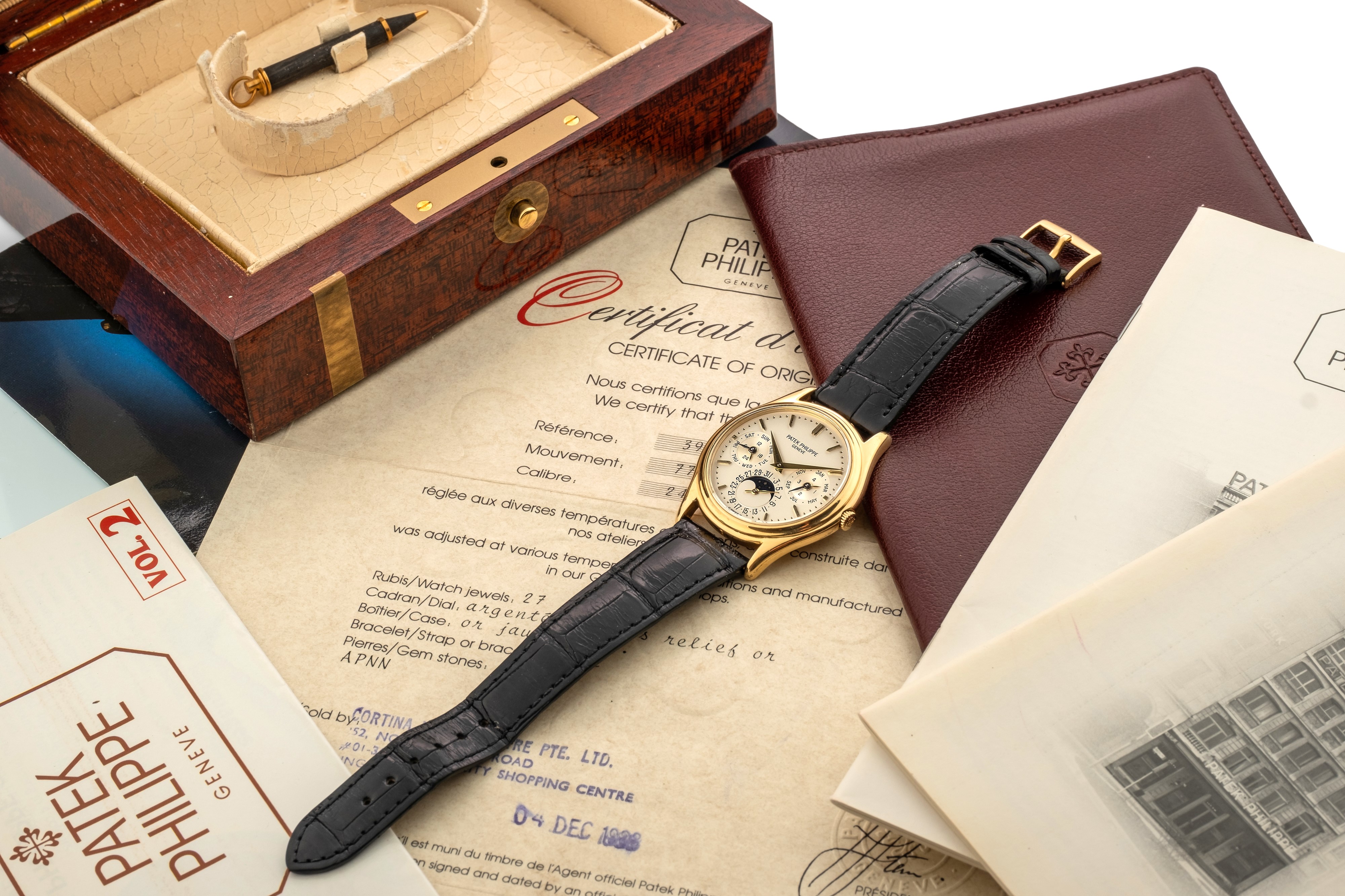 Patek Philippe - Calendario Perpetuo Ref 3940j in Oro Giallo "seconda Serie", Scatola e Garanzia,...