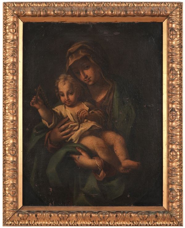 Scuola del XVII secolo Madonna con Bambino