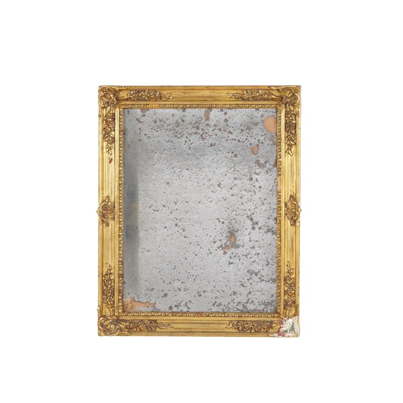 Specchiera in legno e pastiglia dorata. XIX secolo  - Auction Antiques - Cambi Casa d'Aste