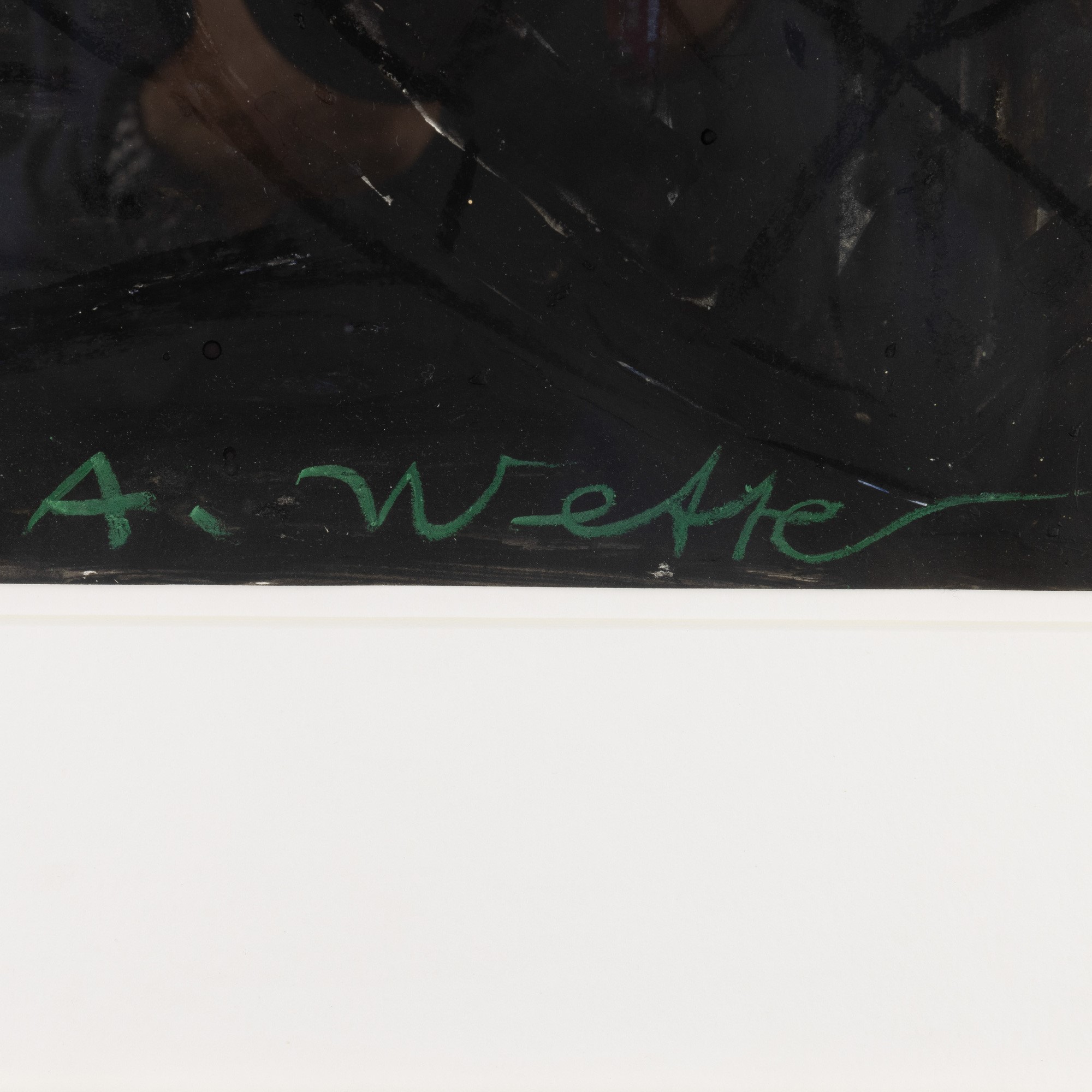 Helmut Middendorf - A. Wetter, tecnica mista su carta, 1968