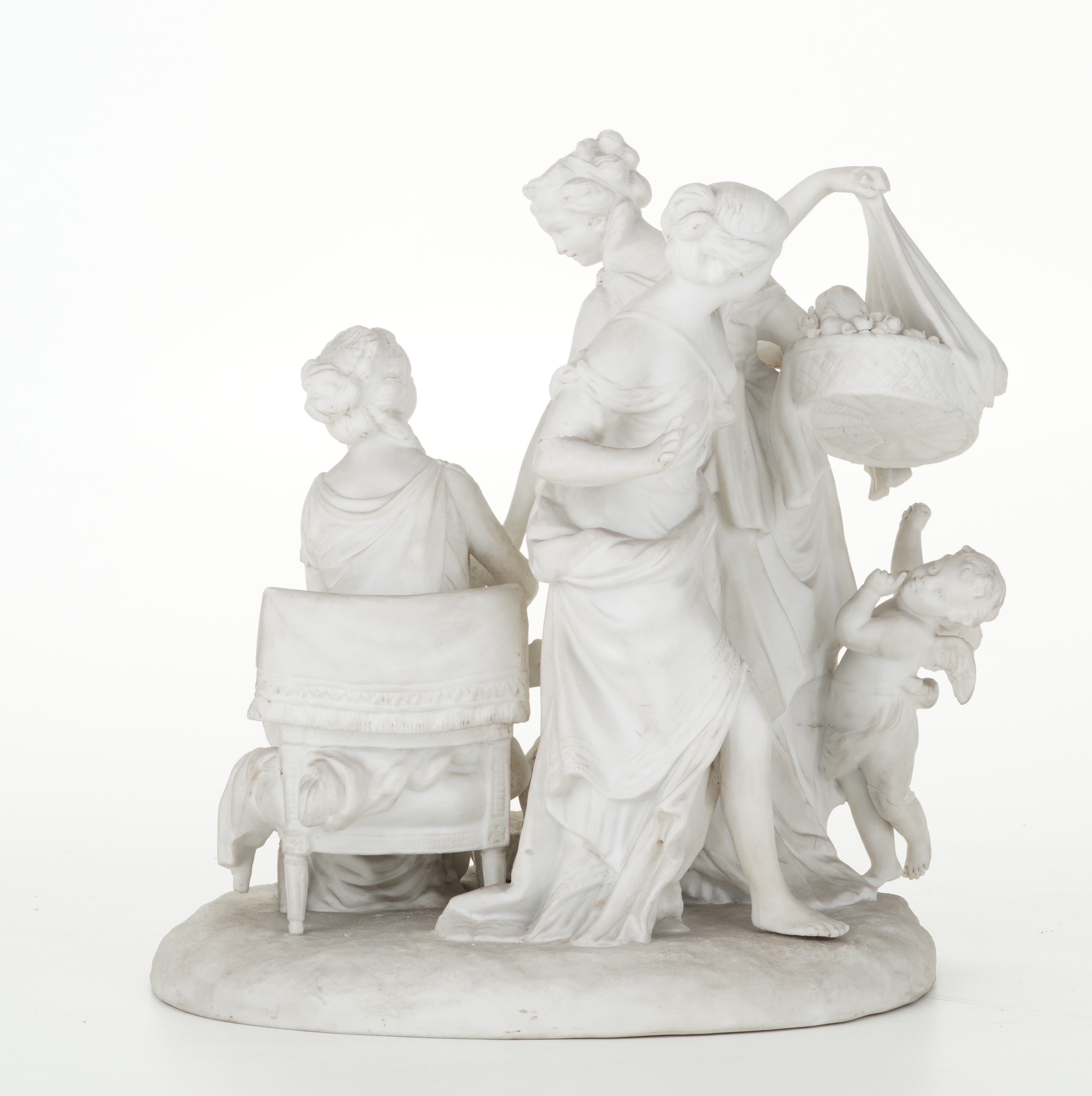 Gruppo Raffigurante Muse con Putti, XX Secolo.