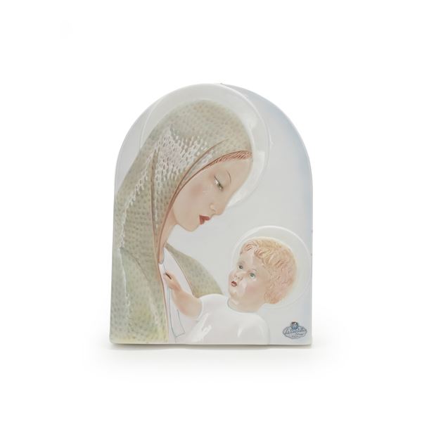 Targa “Madonna Speranza”. Torino, Manifattura Le Bertetti, 1960 circa.