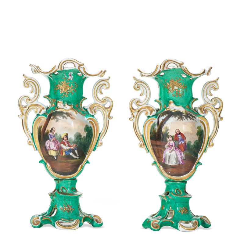 Coppia di vasi, XIX secolo   - Auction Italian Residences - Cambi Casa d'Aste