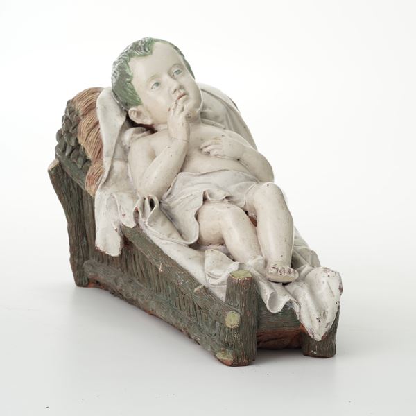 Scultura con Gesù bambino, fine del XIX secolo.