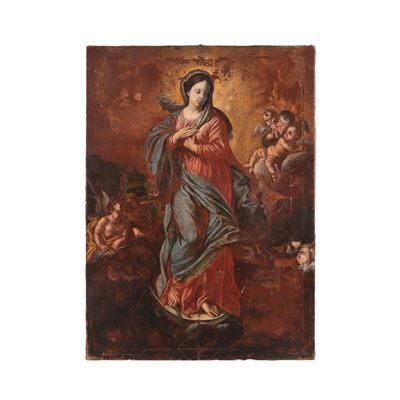 Scuola del XVIII secolo, Immacolata, olio su tela