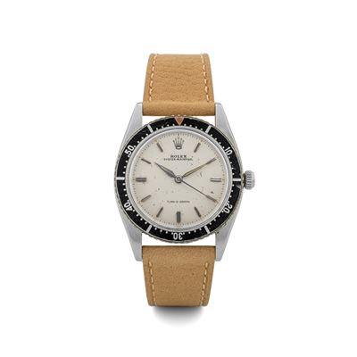 Turn o Graph Ref 6202 Quadrante "albino" in Acciaio, con Ghiera Girevole Lancette a Foglia, Circa...