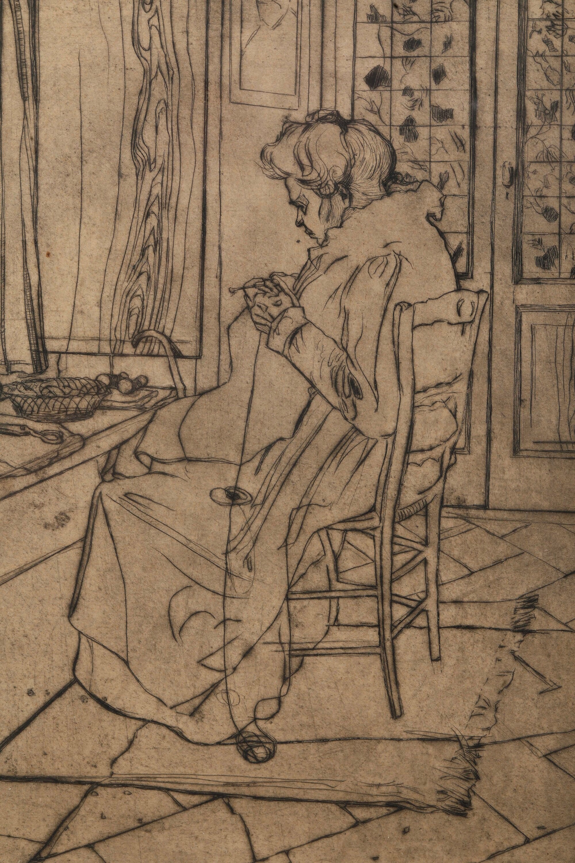 Boccioni Umberto (1882-1916) Mamma che Lavora Davanti alla Finestra, 1907
