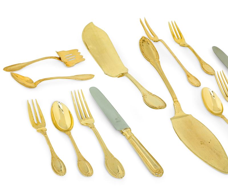 Servizio di posate. Argenteria italiana del XX secolo, argentiere Clementi, Bologna  - Auction Collectors' Silvers | 20th Century - II - Cambi Casa d'Aste