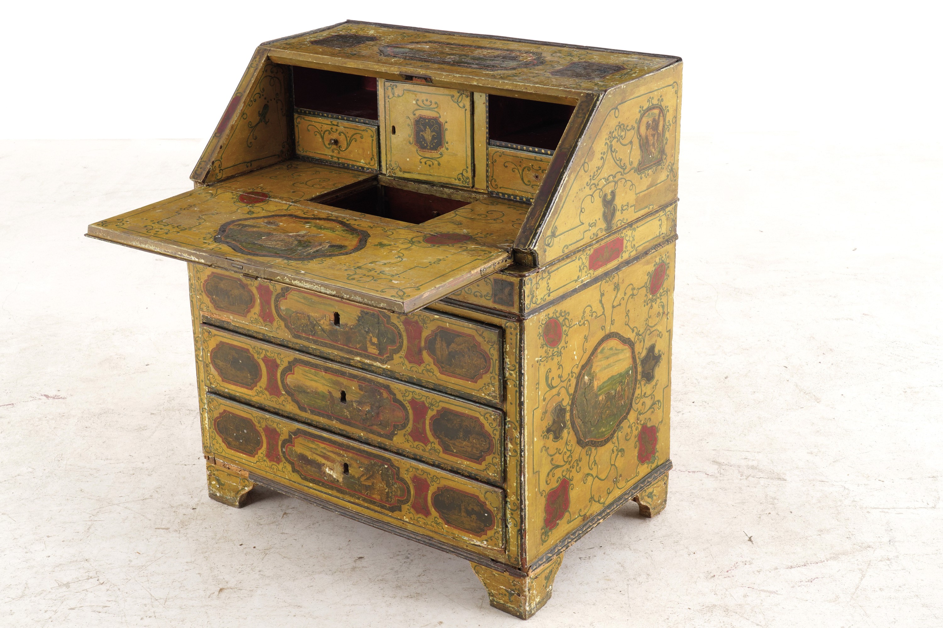 Ribalta con Decori Dipinti Ad Arte Povera