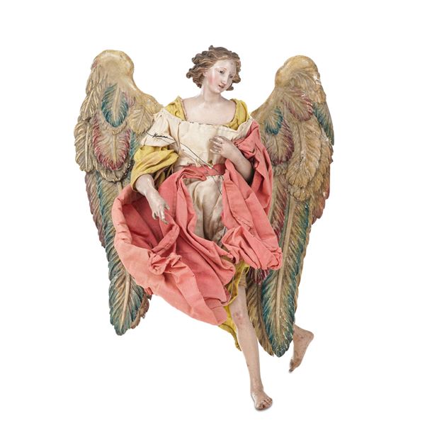 Arte presepiale napoletana del XVIII secolo. Ambito di Giuseppe Sanmartino (1720-1783) Angelo