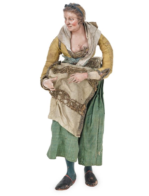 Arte presepiale napoletana del XVIII-XIX secolo Popolana