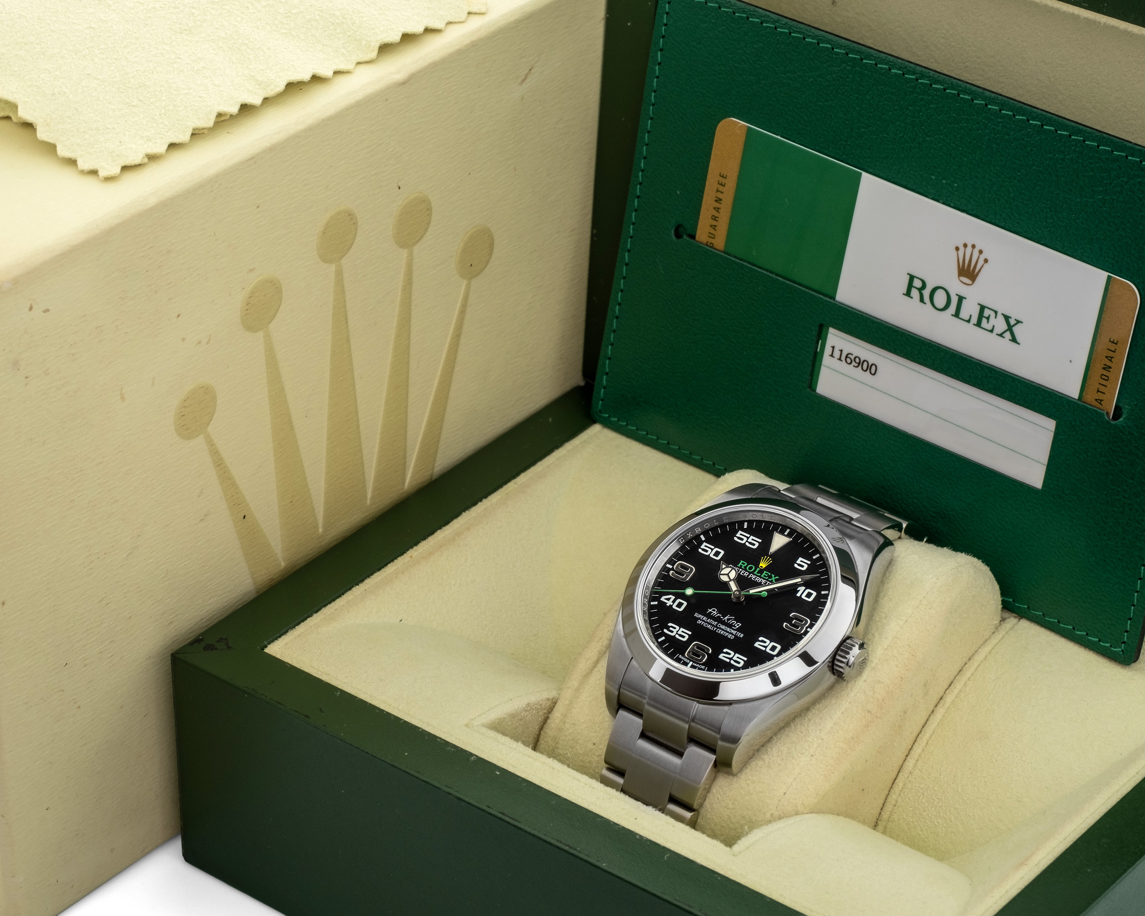 Rolex - Oyster Perpetual Air-king Ref 116900, in Acciaio, Scatola e Garanzia, Circa 2019