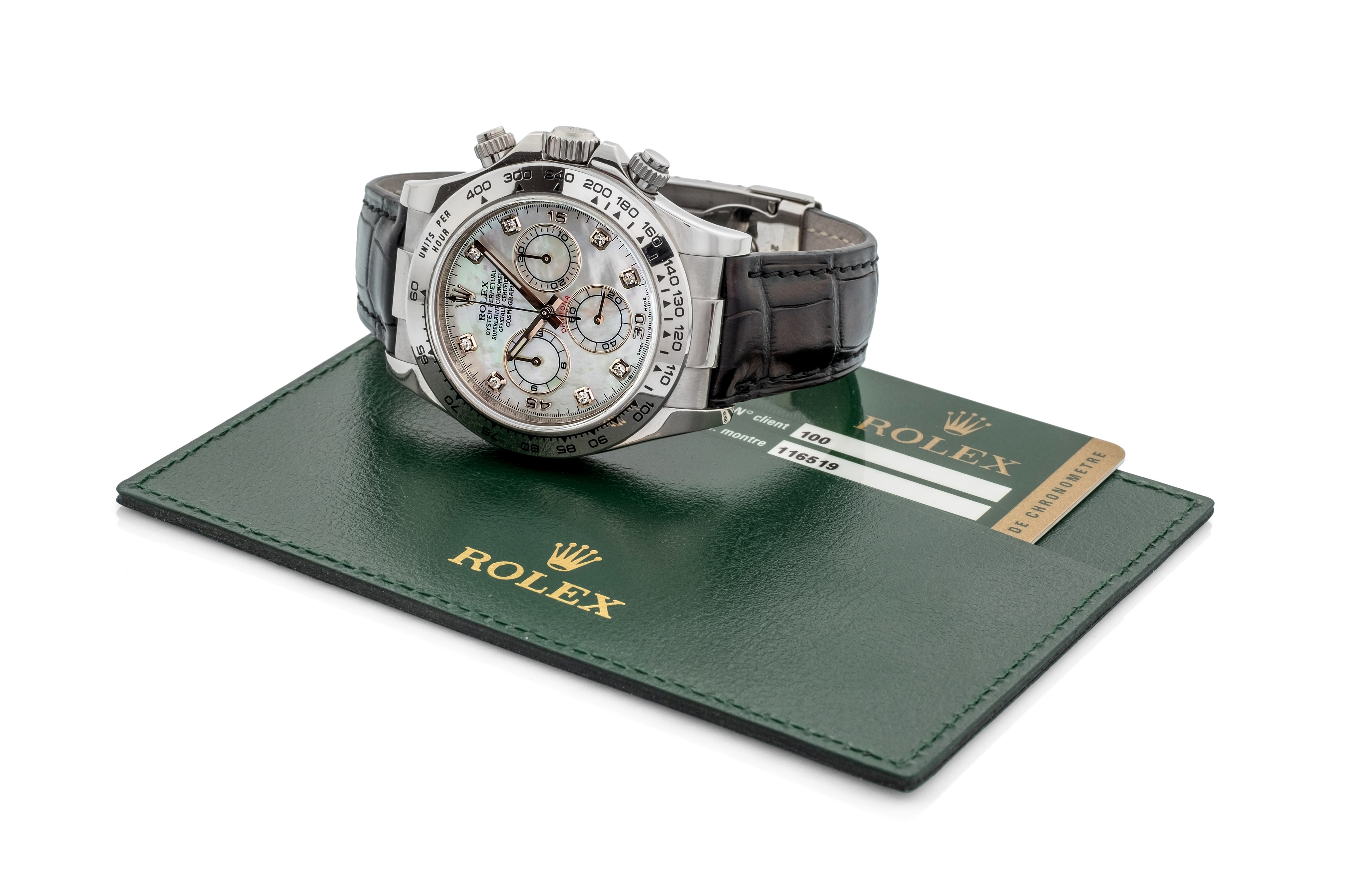 Rolex - Cosmograph Daytona Ref 116519 Quadrante Madreperla Azzurra, Scatola e Garanzia, Circa 200...