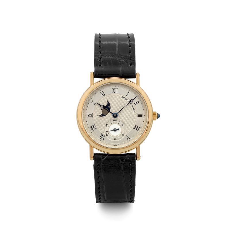 Breguet : Classique Moon phases ref 3300BA in 18k yellow gold, manual winding, circa 1990  - Auction Watches - Cambi Casa d'Aste
