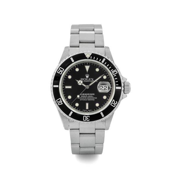 Rolex - Submariner Date ref 16610 in steel, with box and guarantee, circa 1999