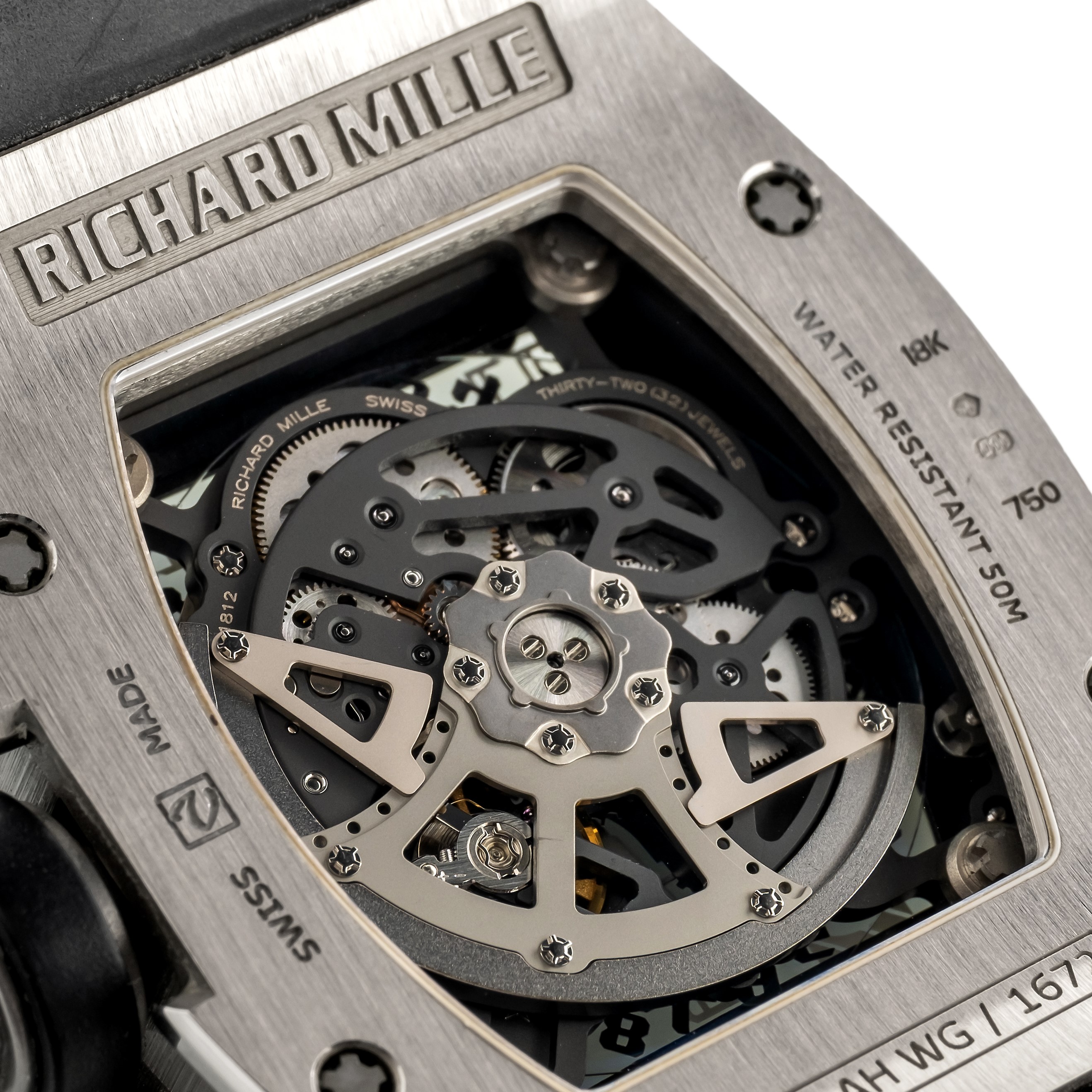 Richard Mille - Raro Rm-010 in Oro Bianco 18k, Quadrante Scheletrato Scatola e Garanzia, Circa 20...