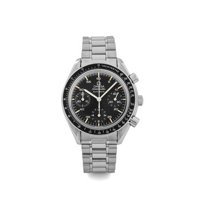 Speedmaster Reduced Automatico in Acciaio, Quadrante Nero al Trizio, Circa 1998