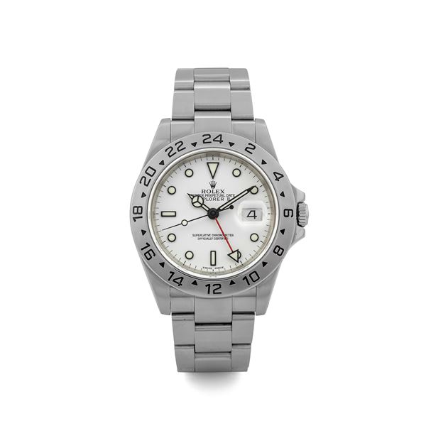 Rolex - Explorer II ref 16570 white dial, box and guarantee, circa 2003