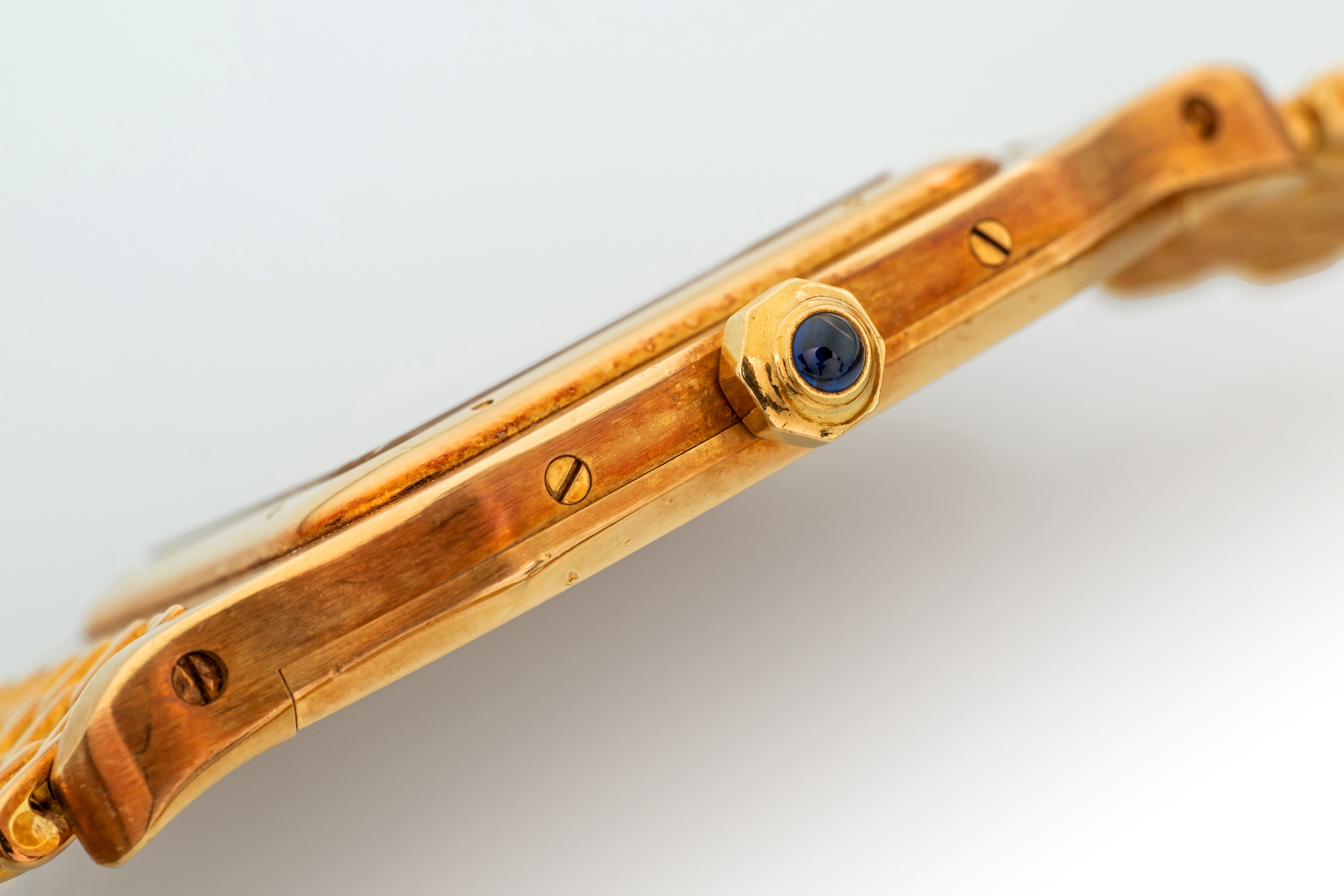 Cartier - Santos Dumont Ref 81073 in Oro Giallo 18k con Bracciale in Oro, Movimento al Quarzo, Ci...