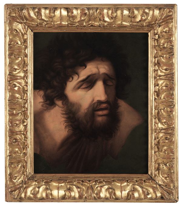 Scuola del XVIII secolo Volto virile