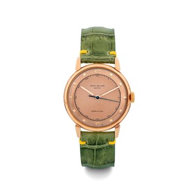 Calatrava Ref 2482 in Oro Rosa "anse a Ragno" in Oro Rosa Quadrante Rosa Personalizzato per "gobb...