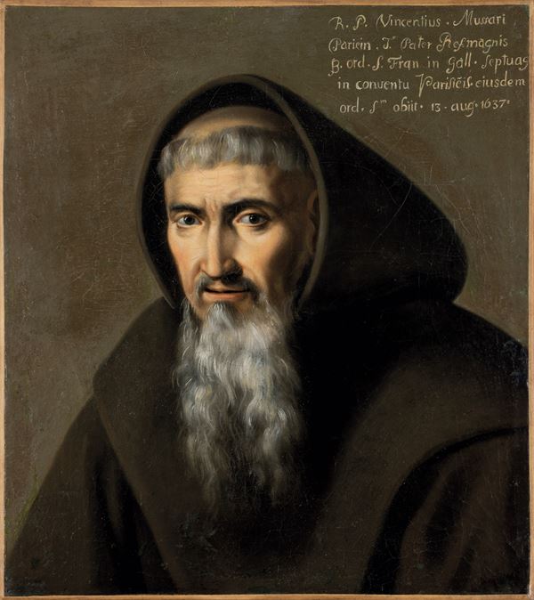 Scuola del XVII secolo Ritratto di francescano