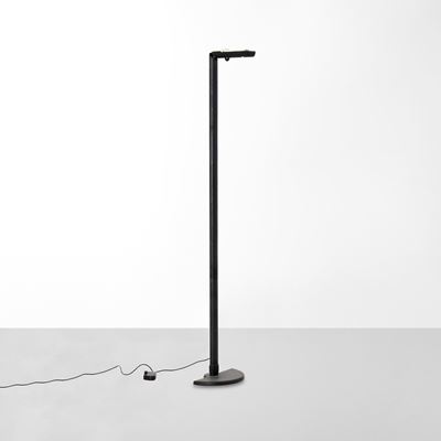 Lampada da terra modello Ignazio, plastica e metallo laccato, 1979