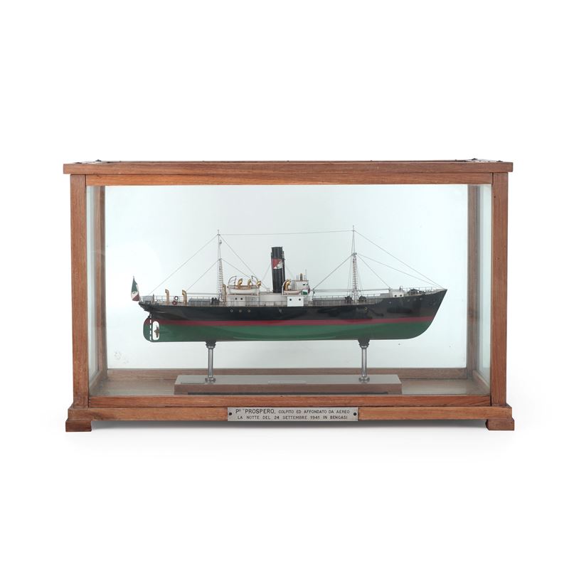 Modellino del mercantile "Prospero"  - Auction Antiques - Cambi Casa d'Aste