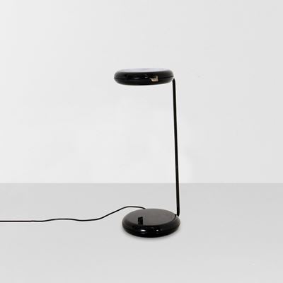 Lampada da tavolo in metallo e plastica, produzione italiana, circa 1980