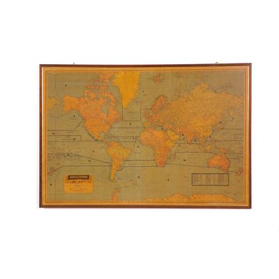 Grande Cartina Geografica in Cornice