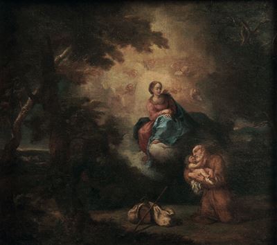 Apparizione della Vergine con il Bambino a un Santo Francescano