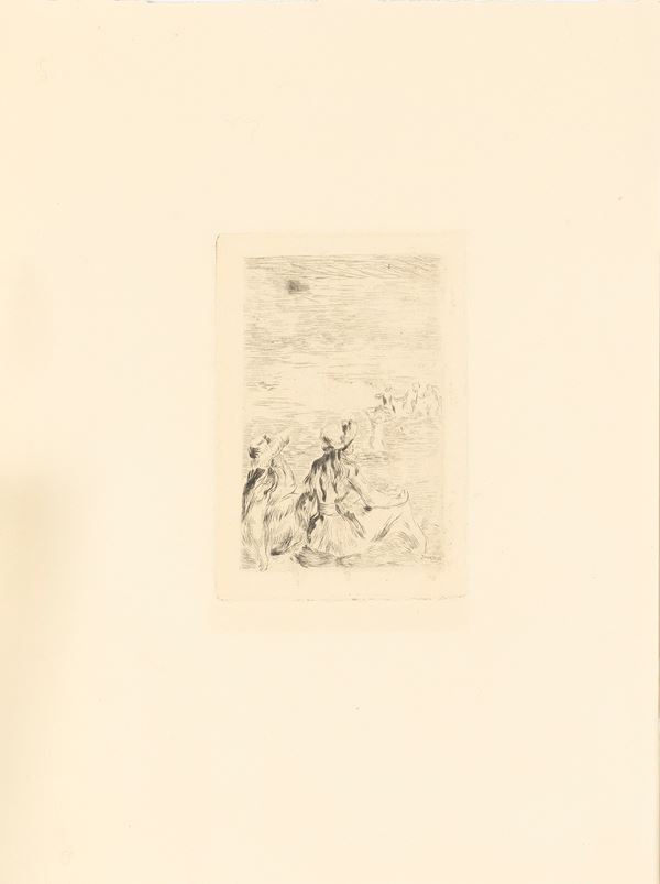 Sur la plage, à Berneval