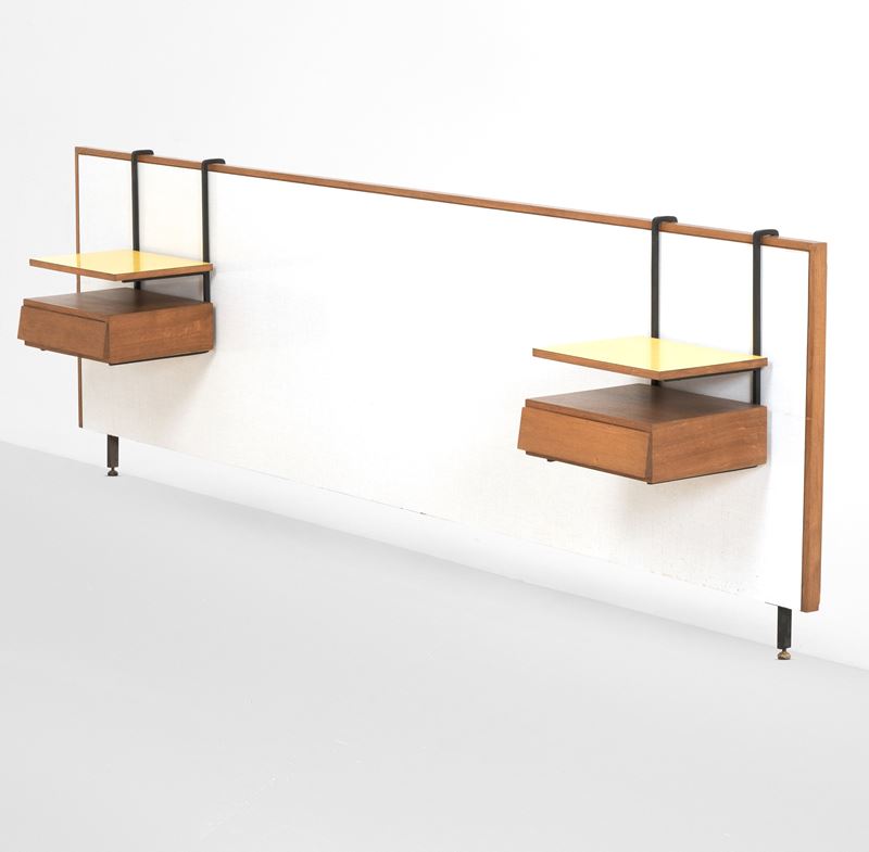 Testiera con due comodini  - Auction Design Lab - Cambi Casa d'Aste