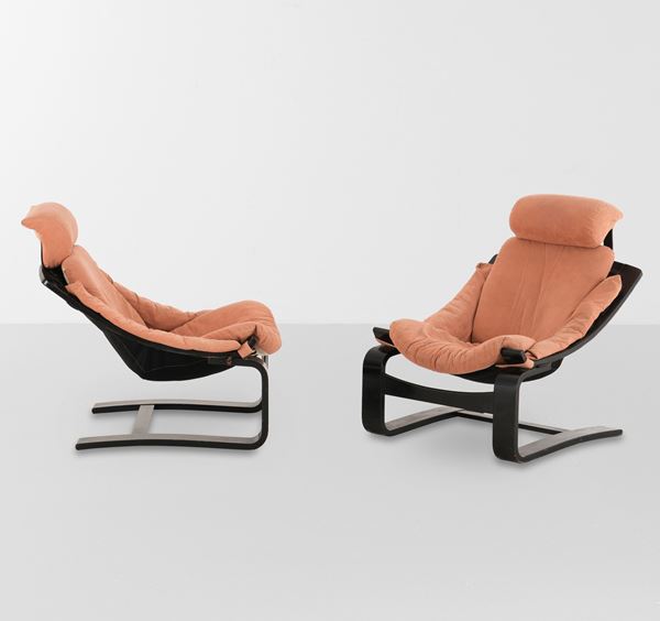 Ake Fribytter - Due poltrone mod. Kroken