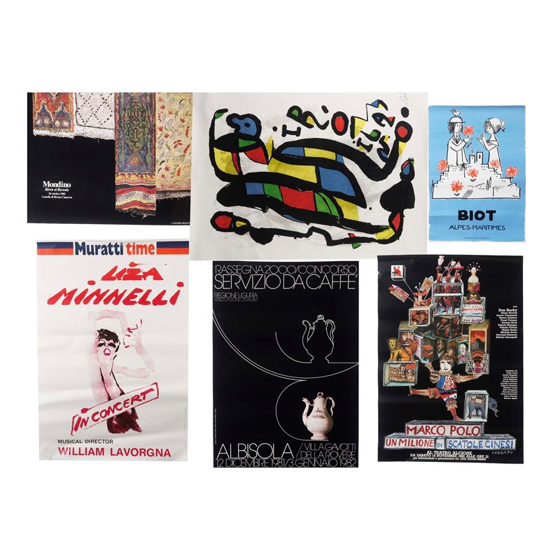 Lotto composto da manifesti vari  - Auction Antiques - Cambi Casa d'Aste
