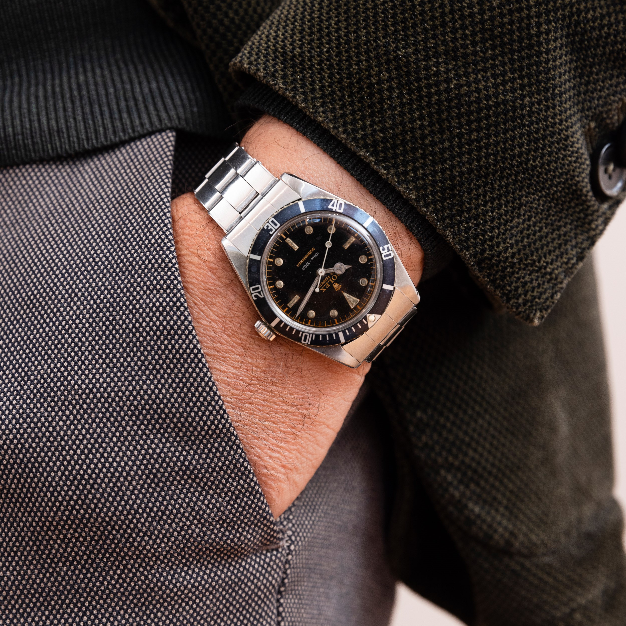 Rolex - Submariner Ref 5508 "small Crown" in Acciaio Quadrante Gilt, Circa 1959