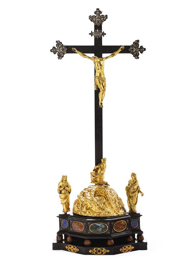 Importante gruppo della Crocefissione, Firenze prima metà del XVII secolo. Ambito di Pietro e Ferdinando Tacca