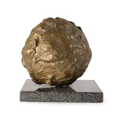 Purgatorio - scultura in bronzo dorato