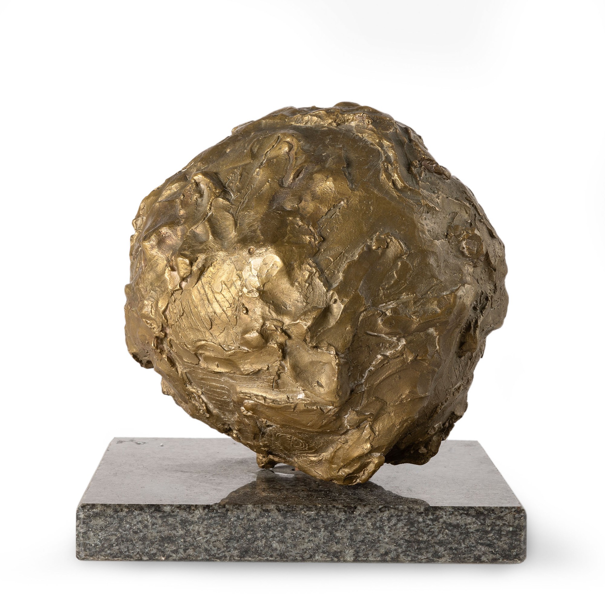 Giuliana Geronazzo - Purgatorio - scultura in bronzo dorato