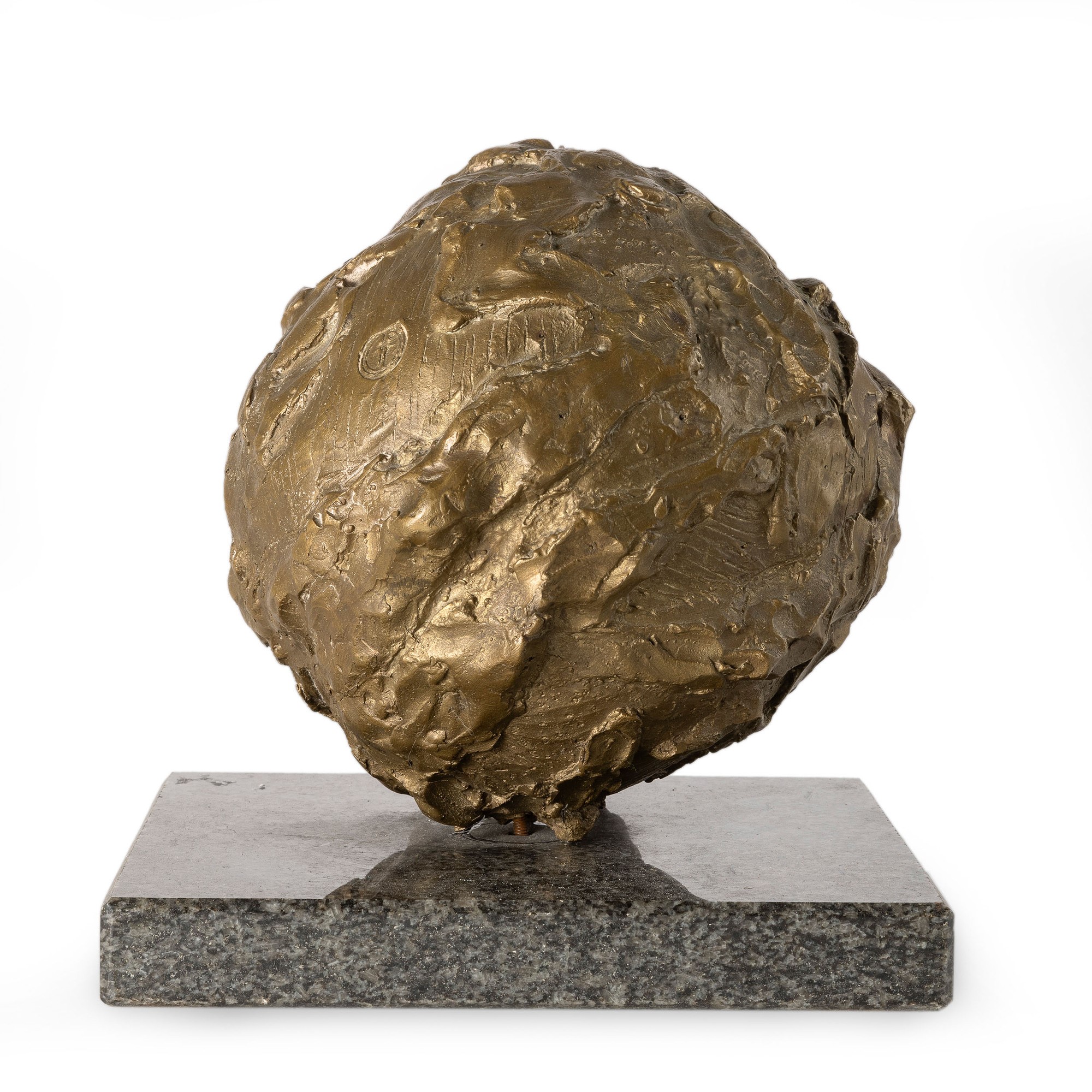 Giuliana Geronazzo - Purgatorio - scultura in bronzo dorato