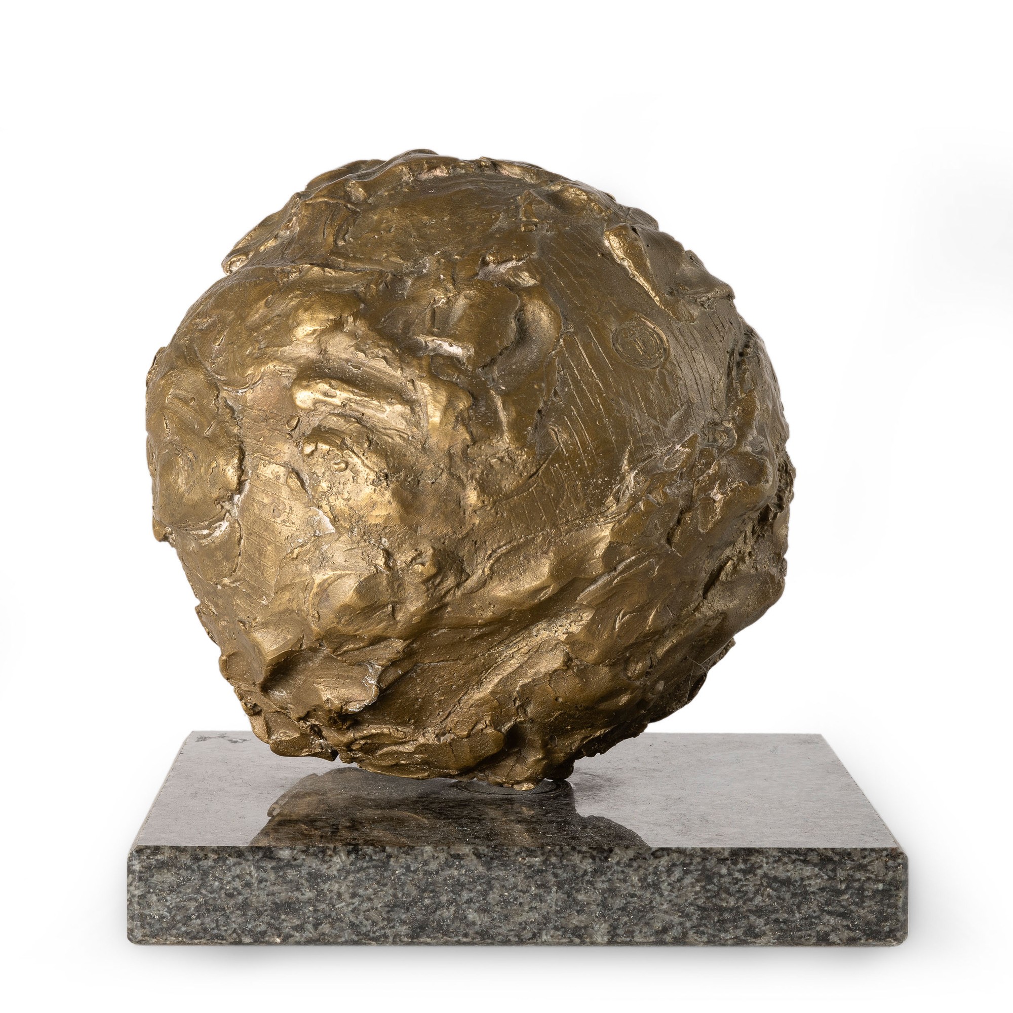 Giuliana Geronazzo - Purgatorio - scultura in bronzo dorato
