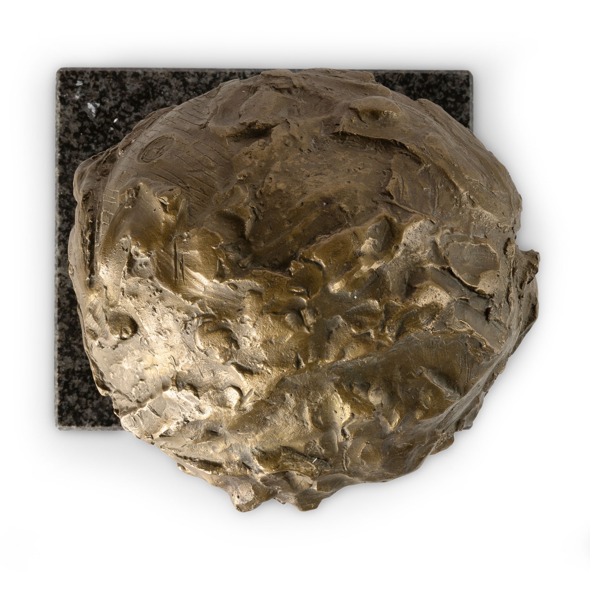 Giuliana Geronazzo - Purgatorio - scultura in bronzo dorato