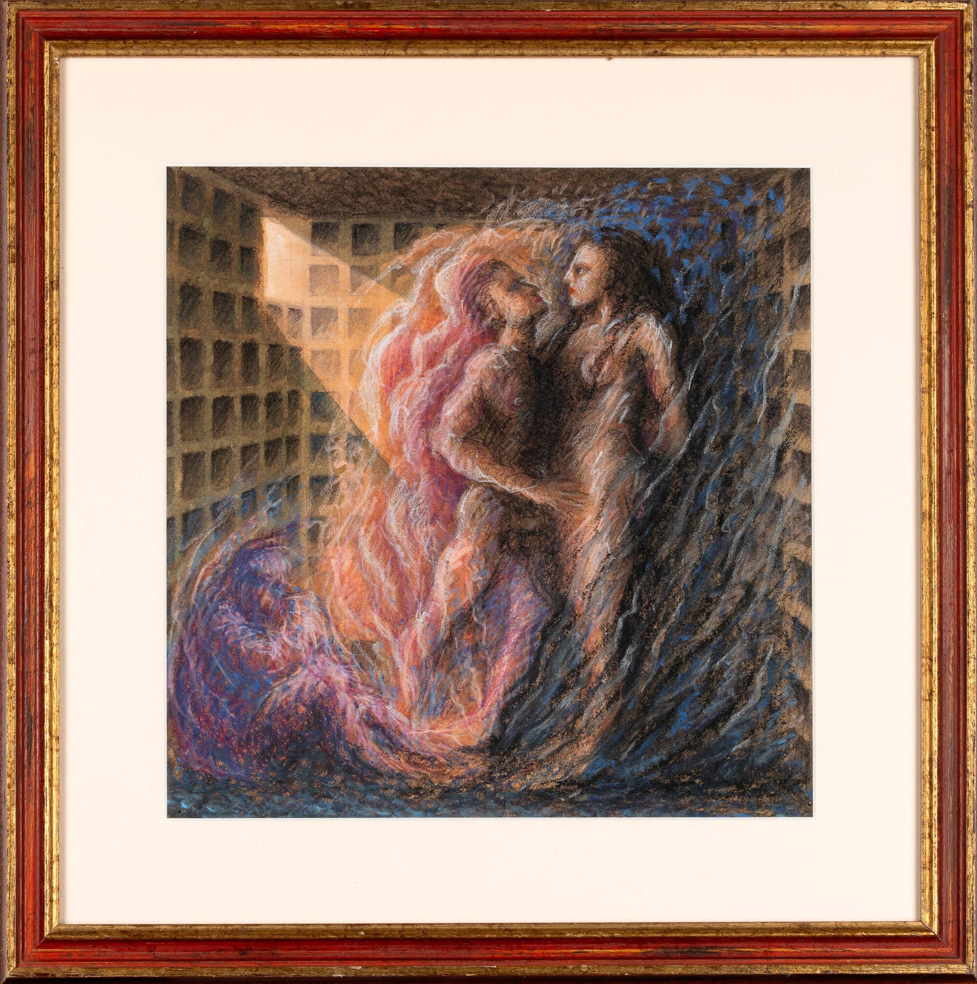 Vincenzo Ferrari - Senza titolo (pastelli su carta)