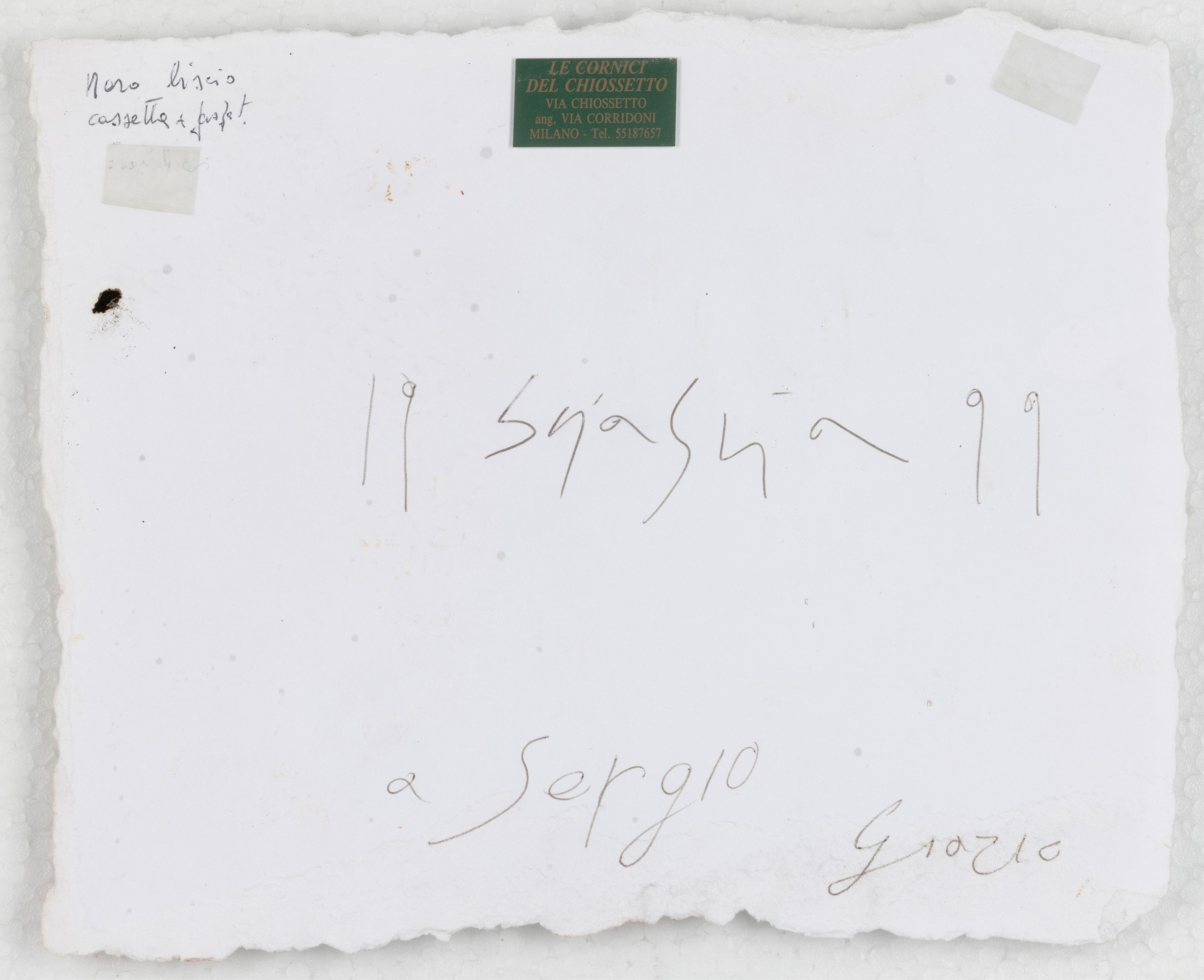 Filippo Sciascia - Viso rosa (tecnica mista su carta)
