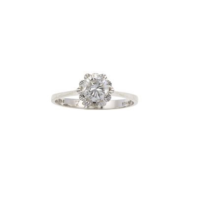 Anello con Diamante Taglio Brillante di Ct 0.70 Circa